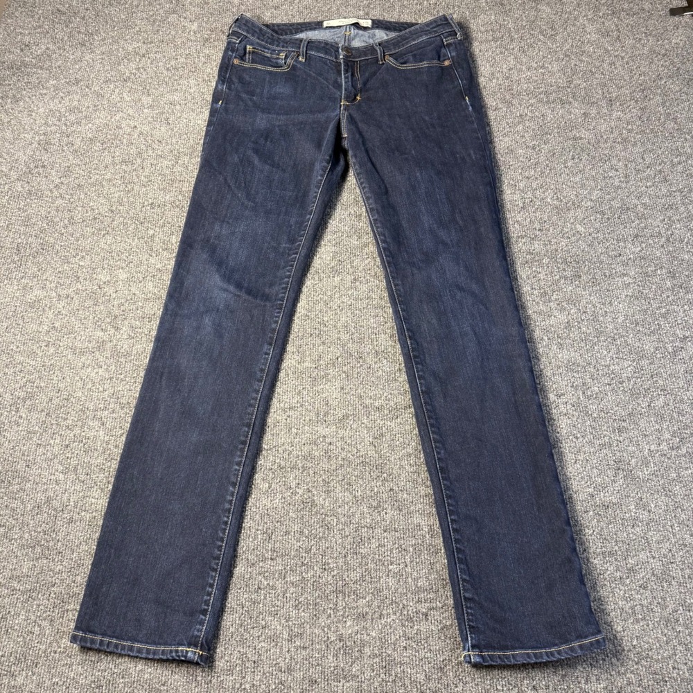 Abercrombie & Fitch Skinny Jeans Womens 6R Dark Wash Indigo Denim W28 L33 1X3236